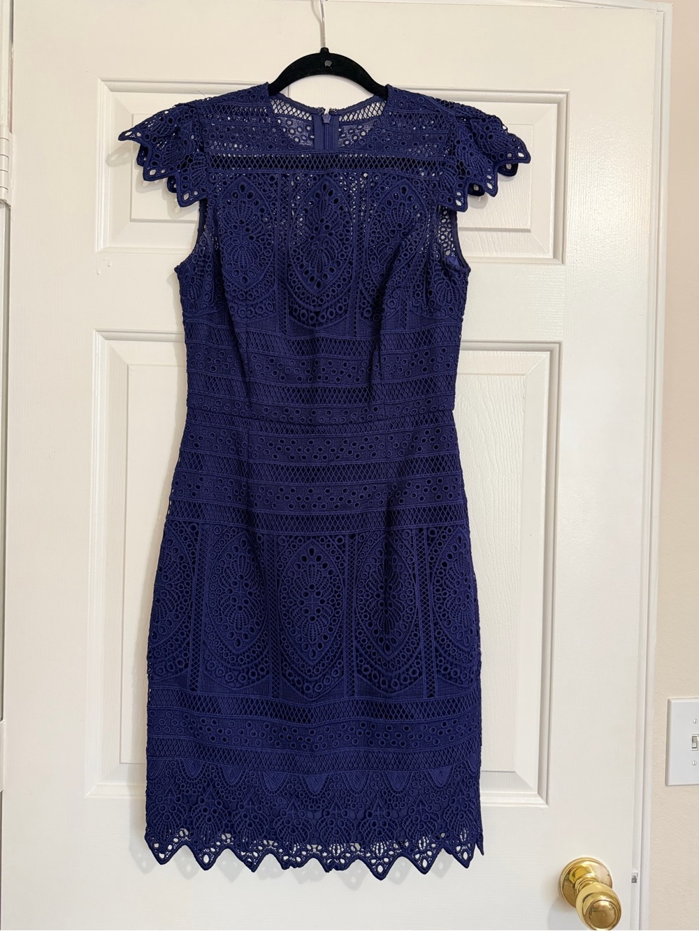 ANTONIO MELANI Navy Lace Dress